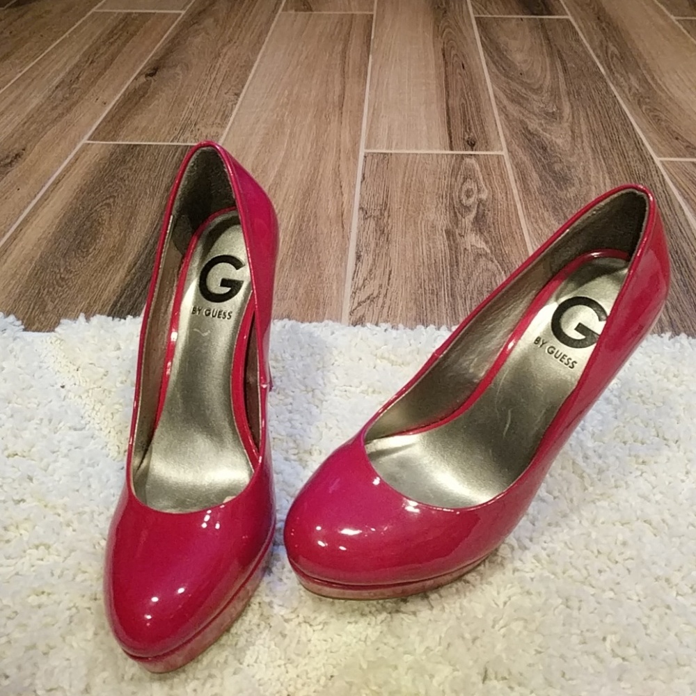 5 inch magenta pumps